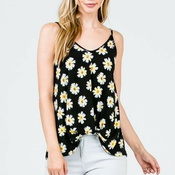 Tops - NEW Daisy Tank with twist front detail